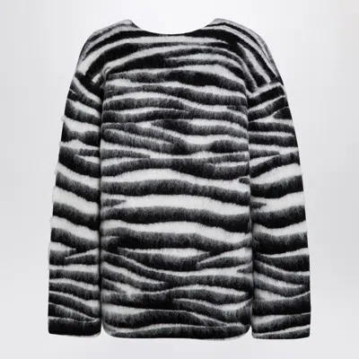 Marc Jacobs Zebra-patterned Jumper In Wool Blend In Multi