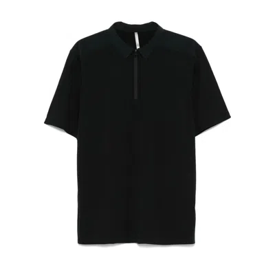 Veilance Short-sleeved Polo Shirt In Black
