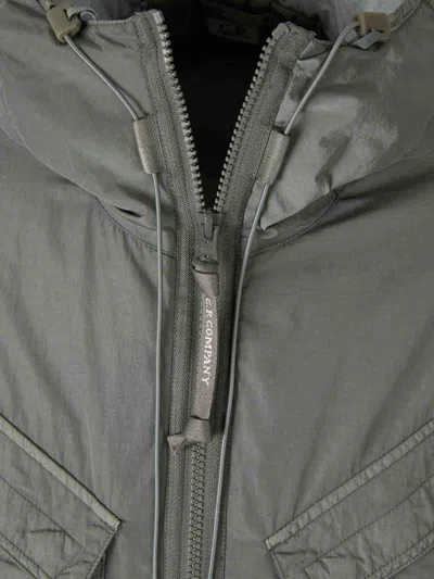 C.p. Company Long Coat Cp Company In Gray