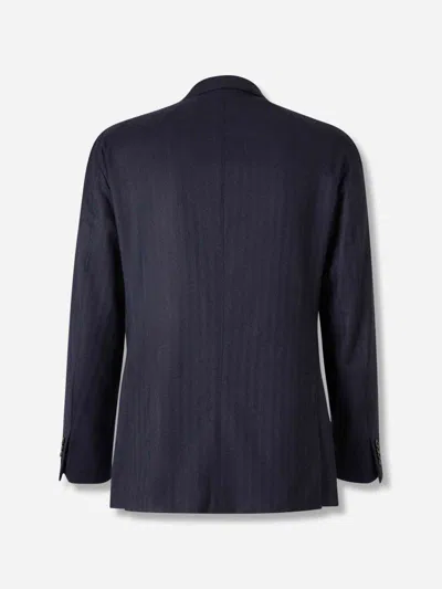 Boglioli Straight Cut Blazer In Blue
