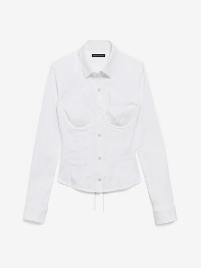 Balenciaga Corset Shirt In White