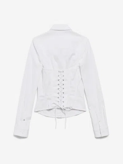 Balenciaga Corset Shirt In White