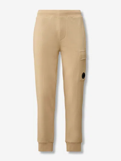 C.p. Company Pocket Lens Trousers In Neutral