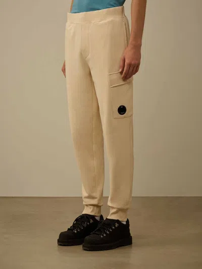 C.p. Company Pocket Lens Trousers In Neutral