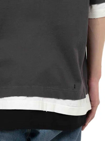 Miharayasuhiro Maison Mihara Yasuhiro Round Neck T-shirt In Gray