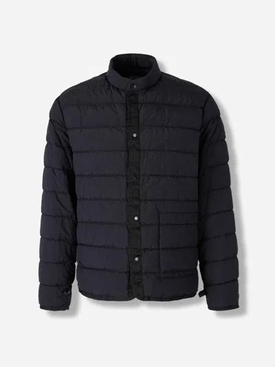 C.p. Company Patch-pocket Hooded Jacket In Blue