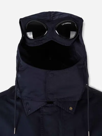 C.p. Company Patch-pocket Hooded Jacket In Blue