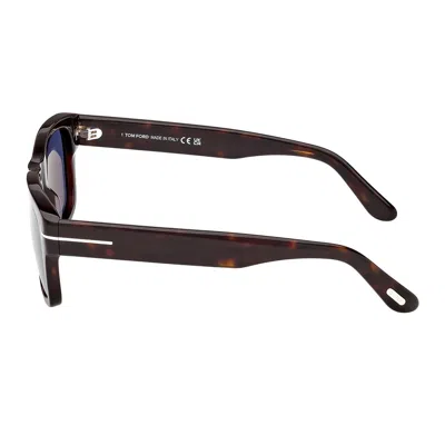Tom Ford Eyewear Rectangular Frame Sunglasses In Brown