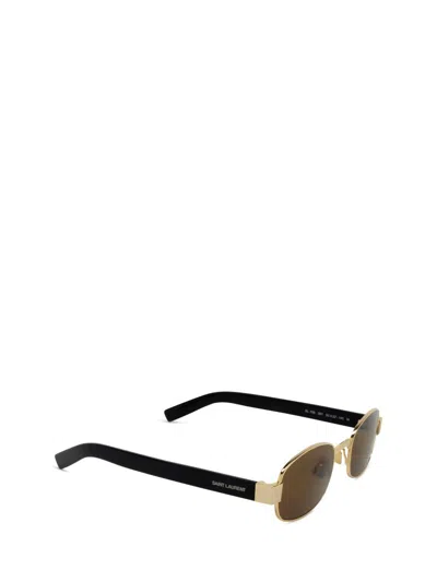 Saint Laurent Eyewear Sunglasses In Gold