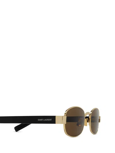 Saint Laurent Eyewear Sunglasses In Gold