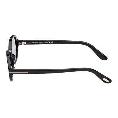 Tom Ford Oval-frame Sunglasses In Black