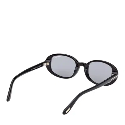 Tom Ford Oval-frame Sunglasses In Black