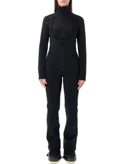 Goldbergh Phoebe Softshell Ski Pants With Suspenders In Black