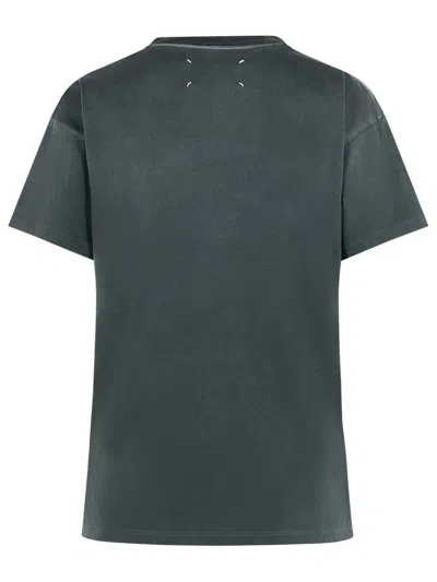 Maison Margiela Black Cotton T-shirt In Gray