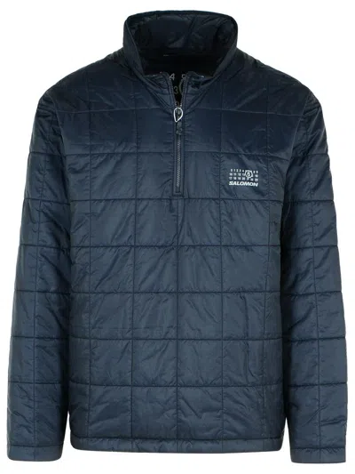 Mm6 Maison Margiela Salomon Collaboration High Collar Quilted Jacket In Black