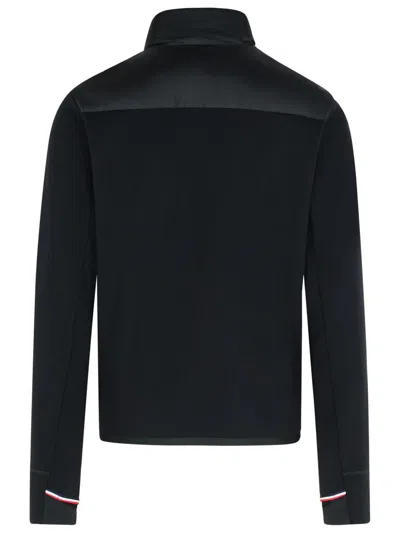 Moncler Grenoble Black Polyester Blend Padded Sweatshirt In Black