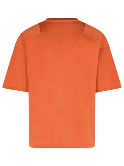 Dsquared2 Crew Neck Short Sleeve Cotton T-shirt In Orange