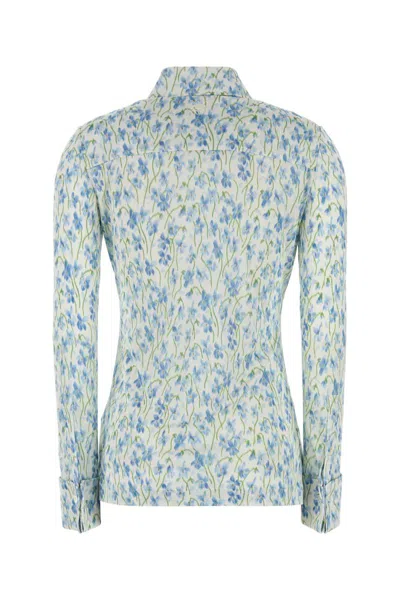 Loewe Floral Print Long-sleeved Shirt In Multi
