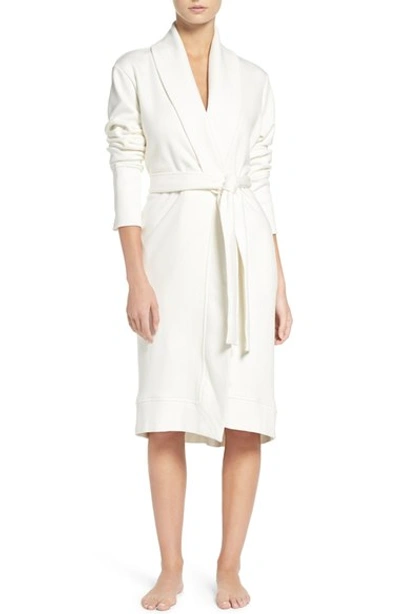 Shop Ugg 'karoline' Fleece Robe In Cream