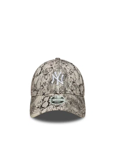 New Era Cappellino 9forty New York Yankees Mlb Snake Grigio In Brown
