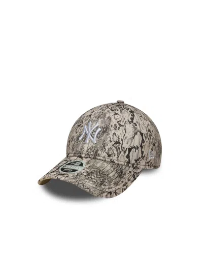 New Era Cappellino 9forty New York Yankees Mlb Snake Grigio In Brown