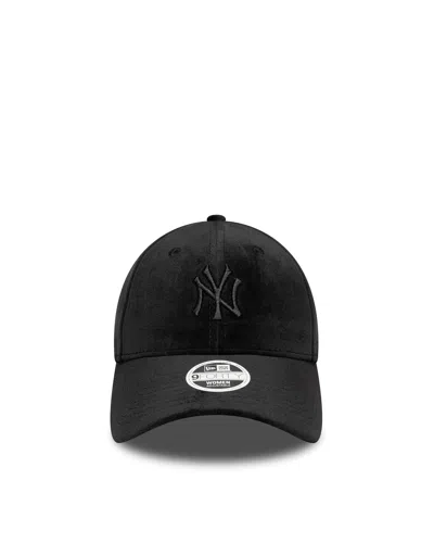 New Era Cappellino 9forty New York Yankees Mlb Velluto Nero In Black
