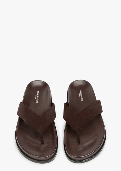 Tony Bianco Loop Espresso Suede In Brown