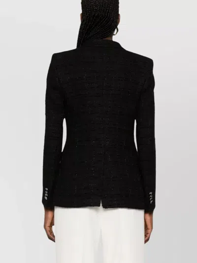 Tagliatore Double-breasted Jacket Featuring Button Detailing In Black