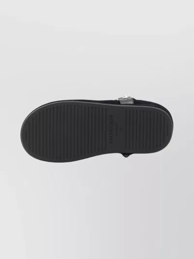 Balenciaga Women Leather And Wool Alaska Soft Bootie Boots In Black