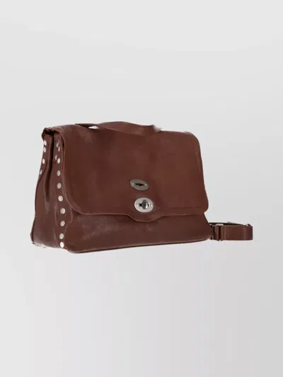 Zanellato Medium Shoulder Bag Adjustable Strap In Brown