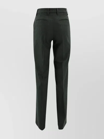 Pt Torino Relaxed Fit Trousers Featuring Crease In Gray