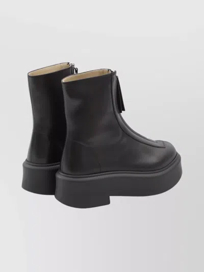 The Row Combat Style Platform Boots In Black
