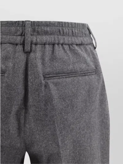 Pt Torino Relaxed Trousers With Pleats And Pockets In Gray