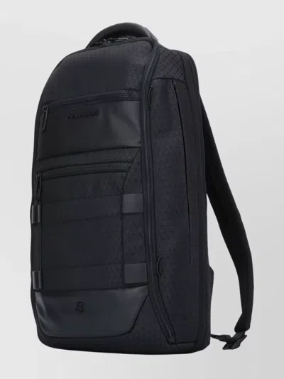 Piquadro Stylish Quilted Backpack Multiple Pockets