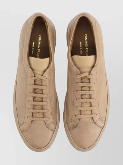 Common Projects Round Toe Sneakers With Flat Sole Design In Multi