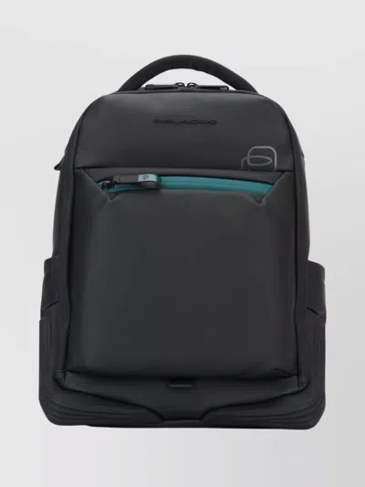 Piquadro Versatile Backpack Featuring Multiple Pockets In Black
