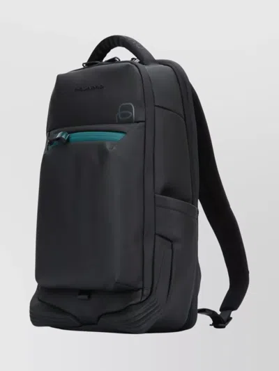 Piquadro Versatile Backpack Featuring Multiple Pockets In Black