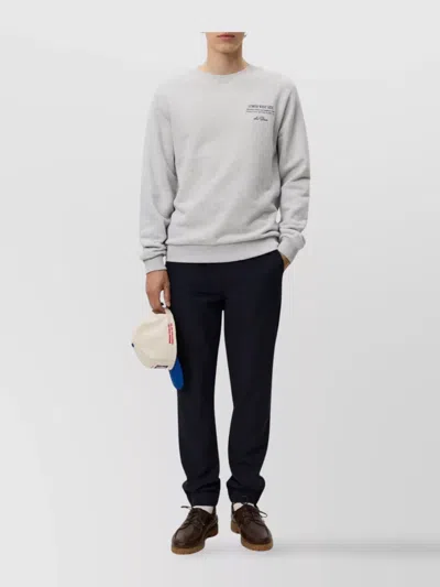 Les Deux Urban Graphic Hoodie Crew Neck In White