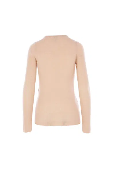 Chloé Chloè Wool Henley Shirt In Pink