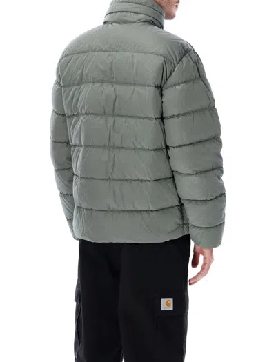 C.p. Company Chrome-r Recycled Down Jacket In Gray