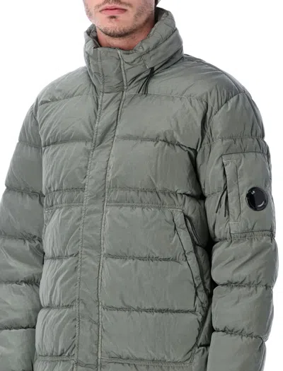 C.p. Company Chrome-r Recycled Down Jacket In Gray