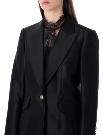 Zimmermann Hypnotic Wool-silk Blend Tailored Jacket In Black