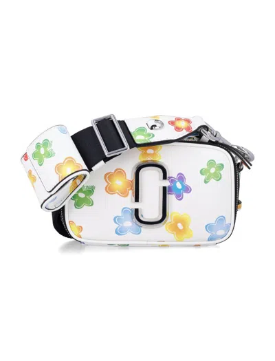 Marc Jacobs Snapshot Wild Daisy Crossbody Bag In Leather In Multi