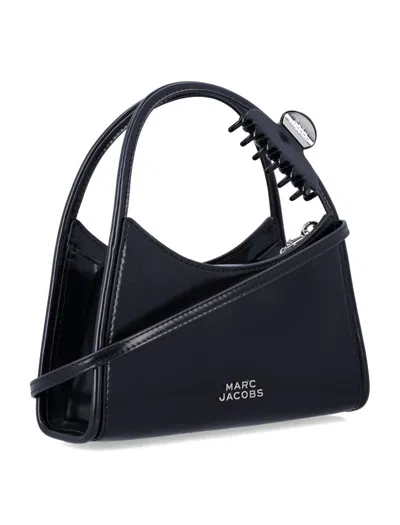 Marc Jacobs Glam Claw Clip Leather Crossbody Bag In Black