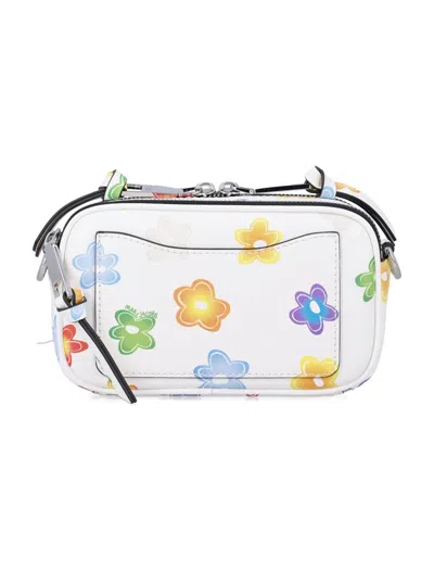 Marc Jacobs Snapshot Wild Daisy Crossbody Bag In Leather In Multi