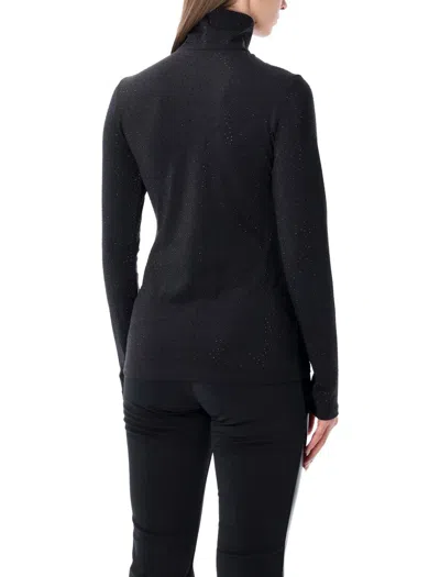 Goldbergh Spark Crystal-embellished Base Layer Ski Top In Black