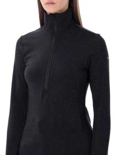 Goldbergh Spark Crystal-embellished Base Layer Ski Top In Black