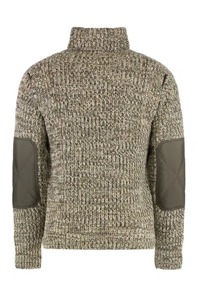Moncler Wool Turtleneck Sweater For Versatile Styling In Gray