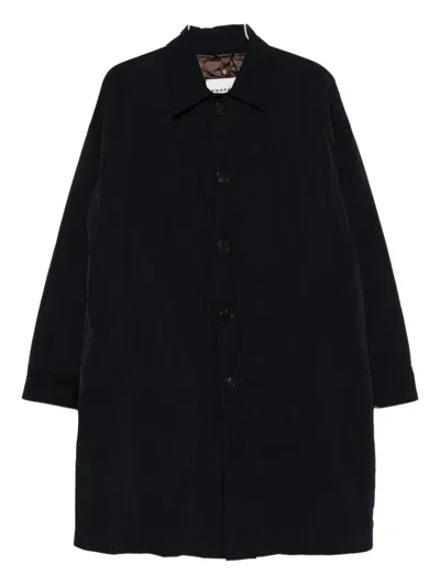 Amaranto Button-down Coat In Blue