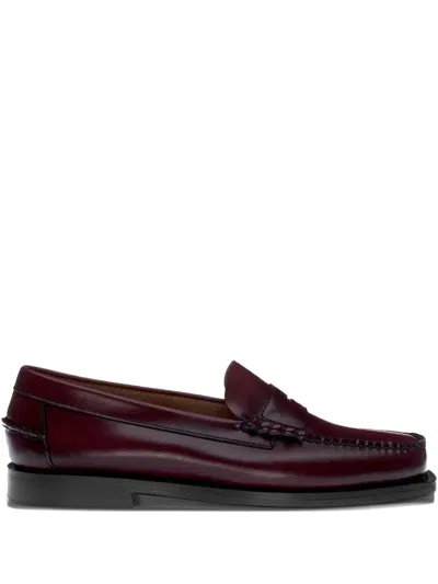 Sebago Madison Loafers In Burgundy